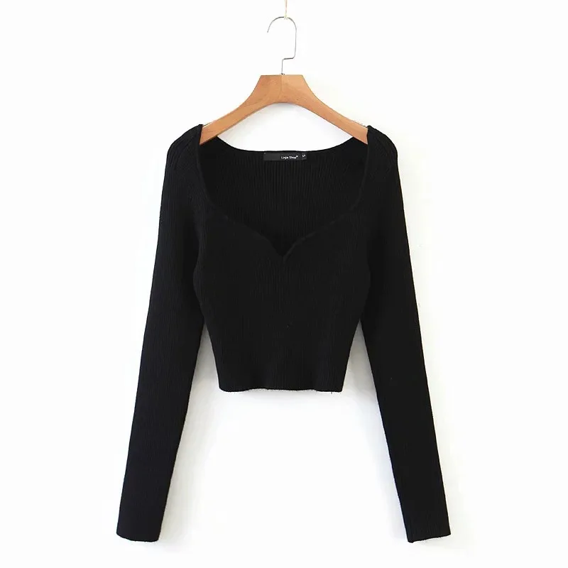 2020 Autumn Winter Knitted Sweaters Women's Girls Solid Long Sleeve Crop Tops Sexy Ribbed Short Navel Sweater Tops Streetwear
2020 Autumn Winter Knitted Sweaters Women's Girls Solid Long Sleeve Crop Tops Sexy Ribbed Short Navel Sweater Tops Streetwear