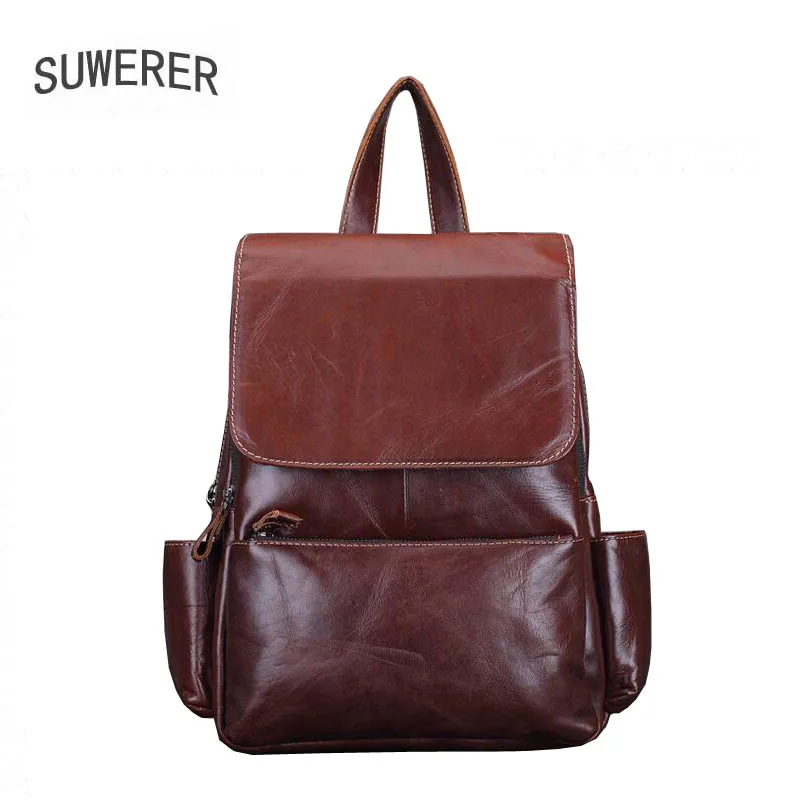 SUWERER women Genuine Leather backpack fashion Leisure backpack bags for women 2019 new leather backpack
SUWERER women Genuine Leather backpack fashion Leisure backpack bags for women 2019 new leather backpack