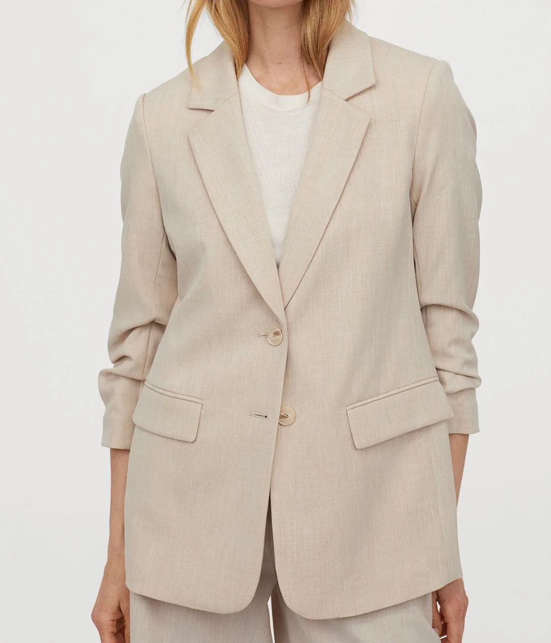 KRSB Autumn Women's White Suit Collar Single-Breasted Pockets Long-Sleeved Suit Jacket Sleeves Casual And Comfortable
KRSB Autumn Women's White Suit Collar Single-Breasted Pockets Long-Sleeved Suit Jacket Sleeves Casual And Comfortable