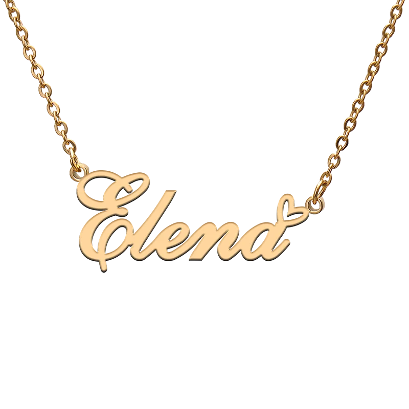 God with Love Heart Personalized Character Necklace with Name Elena for Best Friend Jewelry Gift
God with Love Heart Personalized Character Necklace with Name Elena for Best Friend Jewelry Gift