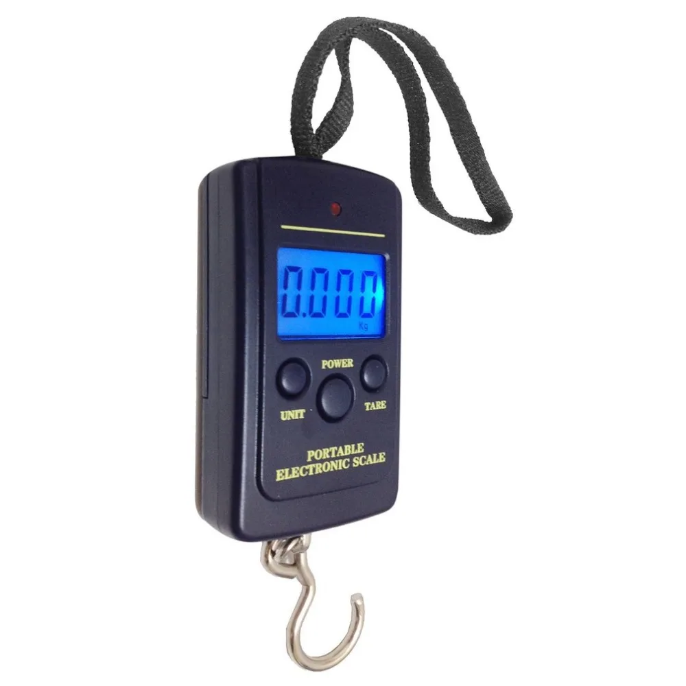 GY-004 40 кг/10 г портативные электронные ручные весы с крючком светодиодный цифровой