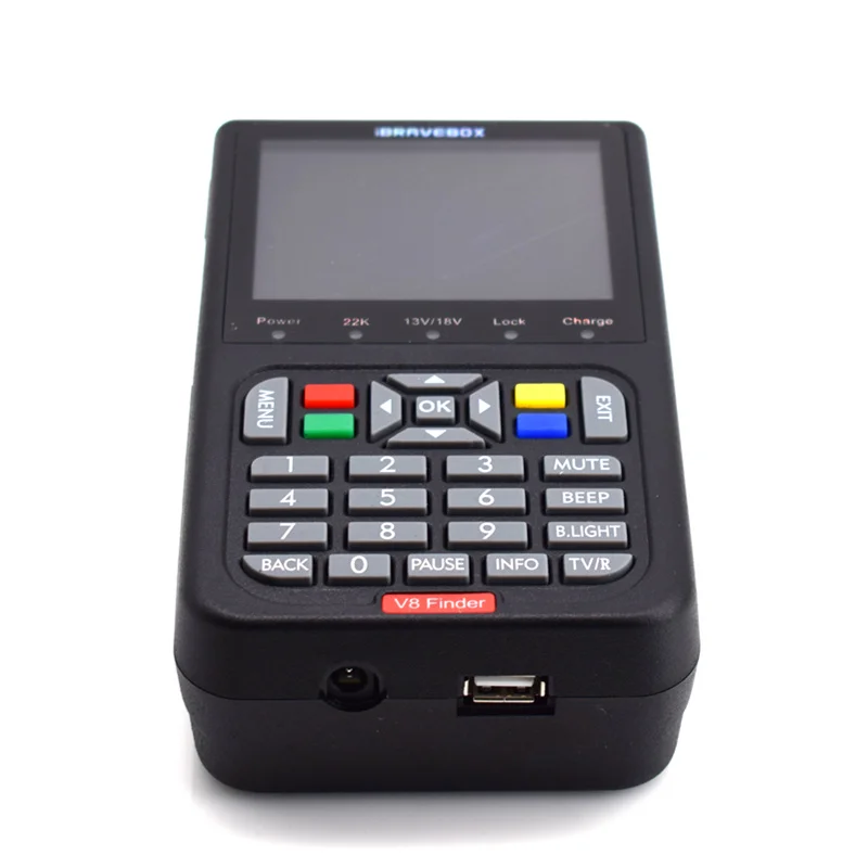 V8 Finder Satellite Finder H.264 DVB -S2 Digital FTA 3.5" LCD Built-in 3000mAh Battery 1080P Full HD Sat Finder Meter
V8 Finder Satellite Finder H.264 DVB -S2 Digital FTA 3.5" LCD Built-in 3000mAh Battery 1080P Full HD Sat Finder Meter