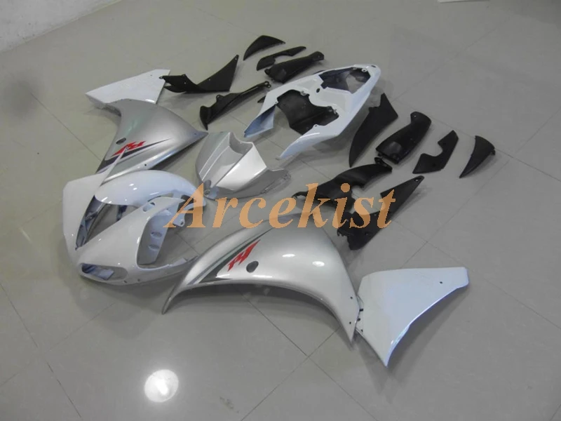 Новый ABS Полный мотоцикл обтекатели комплект подходит для YAMAHA YZF-R1 09 10 11 R1 2009 2010 2011 Боди Набор серебристо-белый 
Новый ABS Полный мотоцикл обтекатели комплект подходит для YAMAHA YZF-R1 09 10 11 R1 2009 2010 2011 Боди Набор серебристо-белый