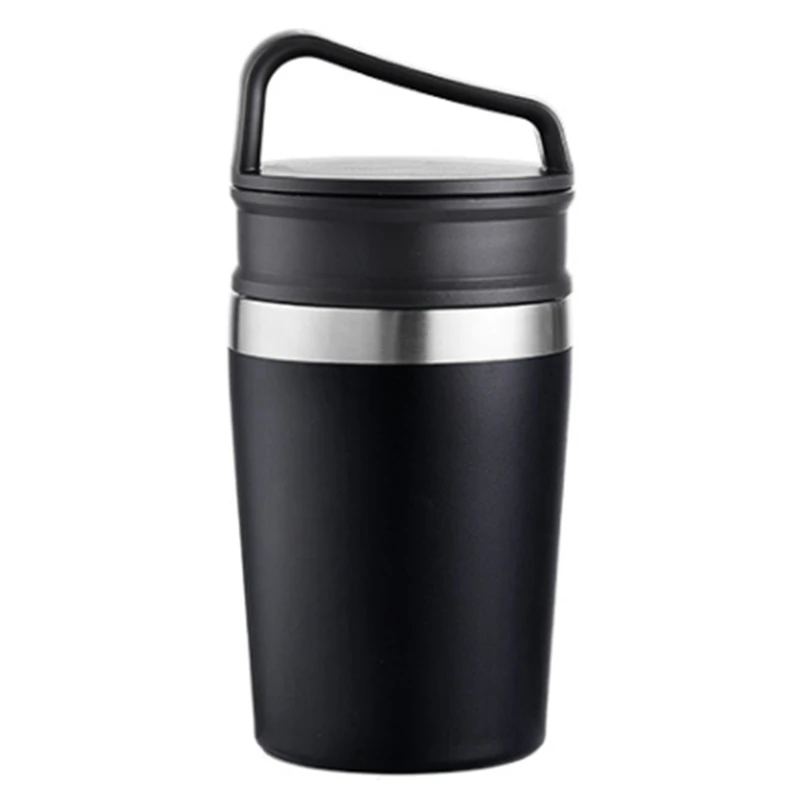 350ML Stainless Steel Water Cup Coffee Mug with Creative Lid for Home 
350ML Stainless Steel Water Cup Coffee Mug with Creative Lid for Home