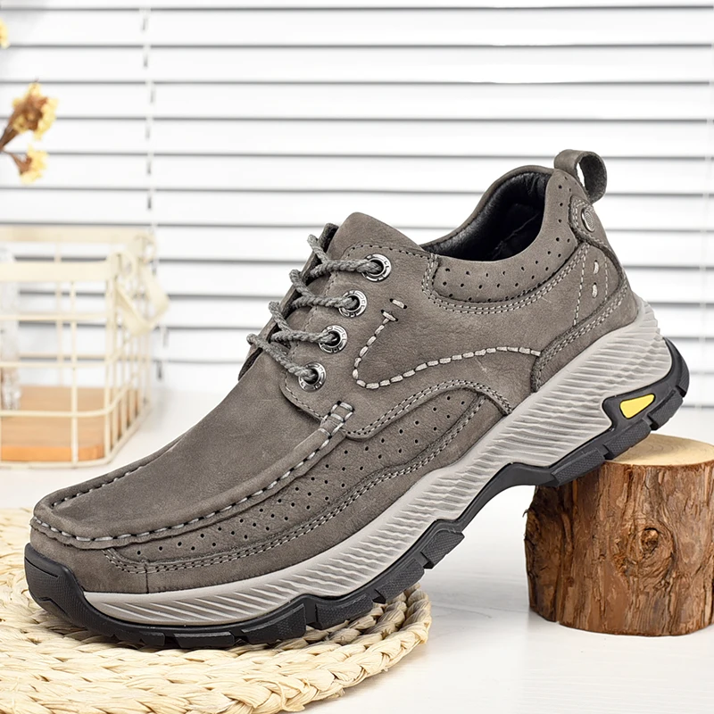 Genuine Leather Men's Shoes Fashion Outdoor Hiking Sneakers Quality Breathable Non-Slip Casual Shoes Retro Trend Men Shoes
Genuine Leather Men's Shoes Fashion Outdoor Hiking Sneakers Quality Breathable Non-Slip Casual Shoes Retro Trend Men Shoes