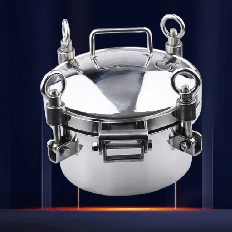 SUS304 Pressure Manhole Cover Pressure Manhole High Pressure Manhole for Kettle Tank
SUS304 Pressure Manhole Cover Pressure Manhole High Pressure Manhole for Kettle Tank