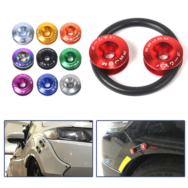 

Racing JDM Quick Release Fasteners Are Ideal Fixed Buckle For Front Bumpers, Rear Bumpers, And Trunk / Hatch Lids