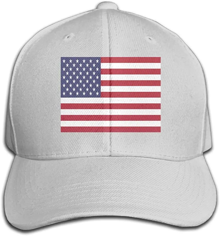 

Hat For Men 2021 Fashion American Flag Snapback Sandwich Cap Adjustable Peaked Trucker Capcustom Logo