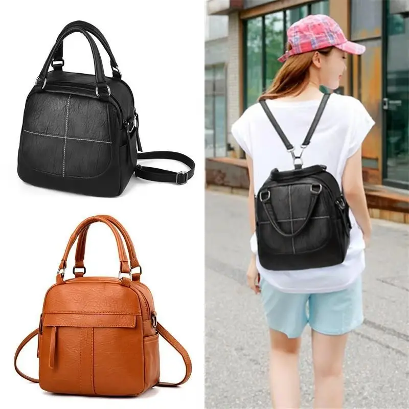 Small Backpack Soft Leather Waterproof Women Shoulder Bag Student School Bag Casual Fashion Female Handbags Back Pack Girl Purse
Small Backpack Soft Leather Waterproof Women Shoulder Bag Student School Bag Casual Fashion Female Handbags Back Pack Girl Purse