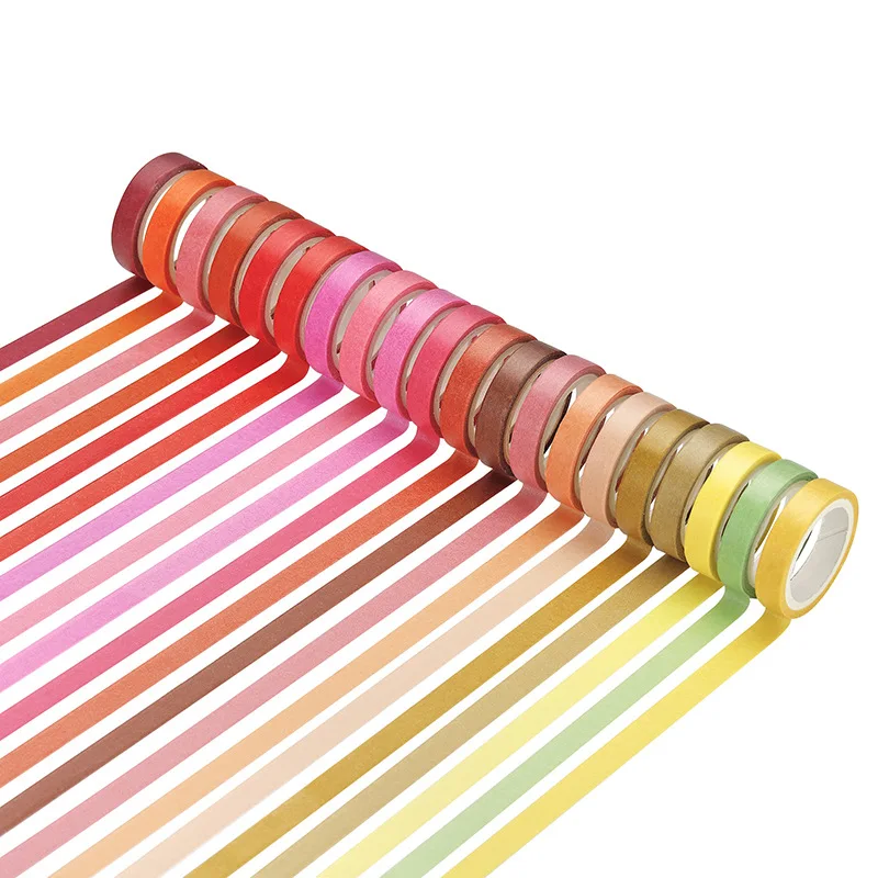 60 Pcs/lot Rainbow Solid Color Decorative Adhesive Tape Masking Washi Tape Set DIY Scrapbooking Sticker Label Stationery
60 Pcs/lot Rainbow Solid Color Decorative Adhesive Tape Masking Washi Tape Set DIY Scrapbooking Sticker Label Stationery