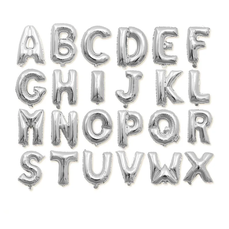 32 inch Letter Foil Balloons Gold Silver Decoration Balloon For Wedding Party Birthday Decor Supplies Balloons 
32 inch Letter Foil Balloons Gold Silver Decoration Balloon For Wedding Party Birthday Decor Supplies Balloons