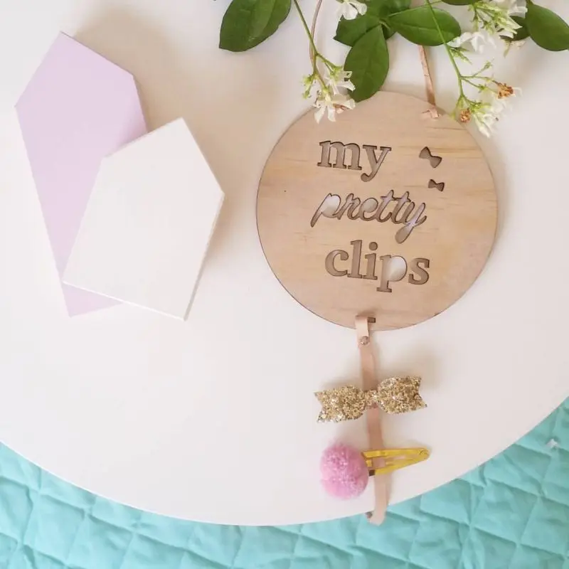DIY многофункциональная декоративная подвеска для хранения заколка волос малышей