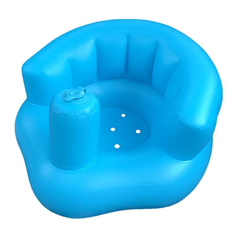 

Hot Sale PVC Inflatable Environmental Health Baby Chair Non-slip Bath Stool Children Sofa Baby Learning Chair 0-3 Years Old