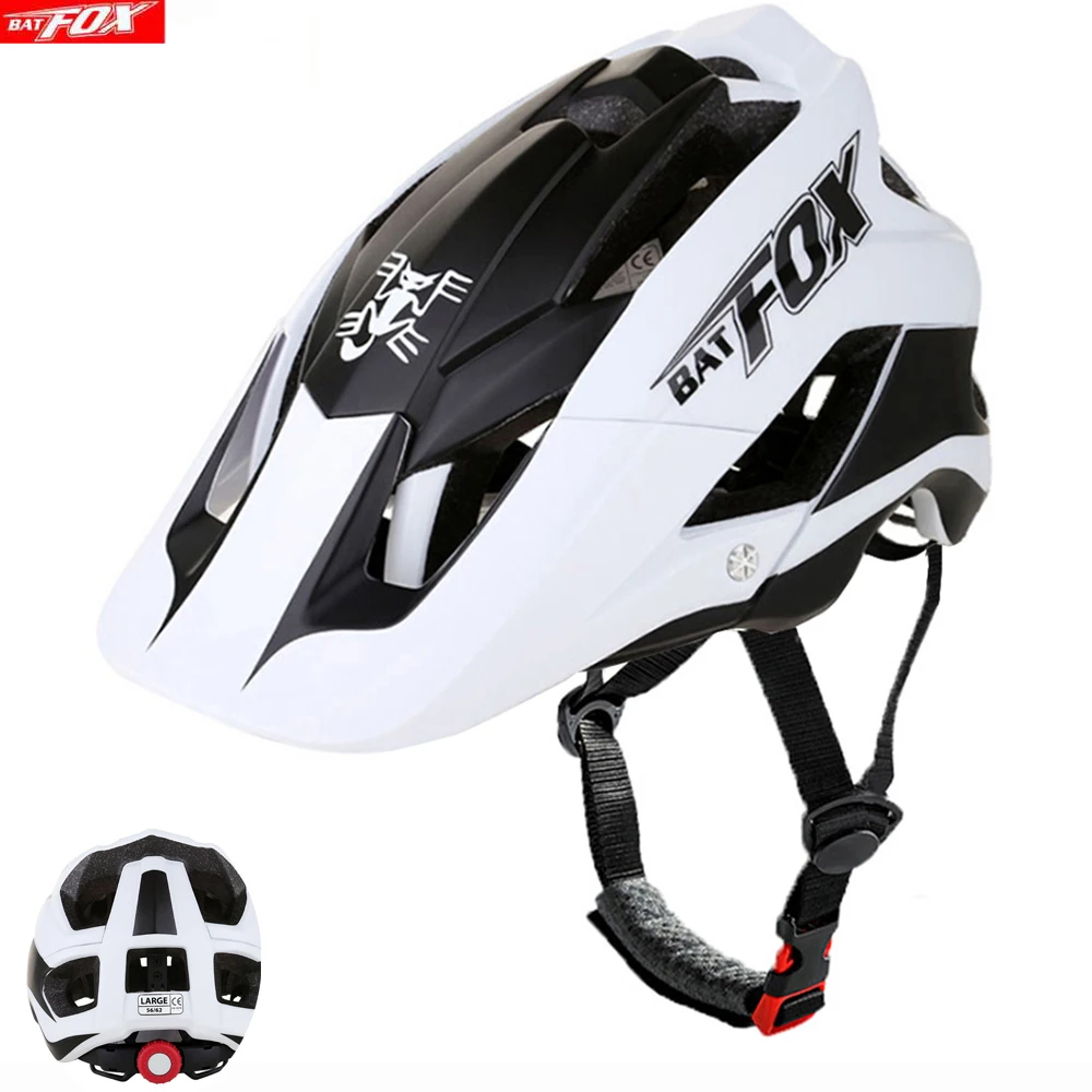 

Велосипедный шлем BATFOX, ультралегкий защитный шлем для горных велосипедов с большим козырьком, для спорта на открытом воздухе, для женщин и м...