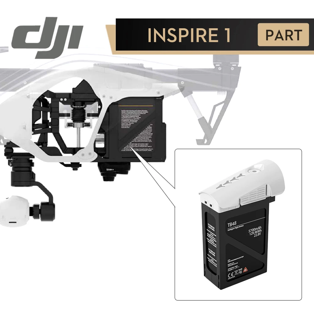 Батарея DJI Inspire 1 White TB48 умная батарея для полета Max время 30 мин. 5700 мАч оригинальный