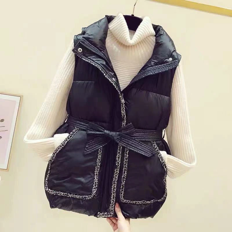 Женская легкая куртка без рукавов, элегантная Дизайнерская куртка с поясом и отложным воротником, жилеты на молнии, толстые теплые парки, Ос...
Женская легкая куртка без рукавов, элегантная Дизайнерская куртка с поясом и отложным воротником, жилеты на молнии, толстые теплые парки, Ос...