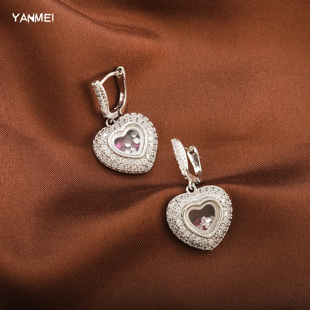 Transparent Love Heart Broken Diamond Earrings White Shiny Cubic Zirconia Earrings for Women Lover Fashion Bridal Jewelry
Transparent Love Heart Broken Diamond Earrings White Shiny Cubic Zirconia Earrings for Women Lover Fashion Bridal Jewelry
