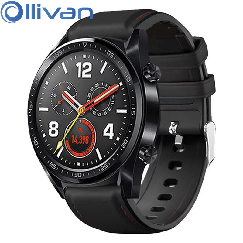 Кожаный ремешок OLLLIVAN 22 мм для Xiaomi Amazfit GTR 47 Stratos 2 2S Pace силиконовый часов Huawei GT