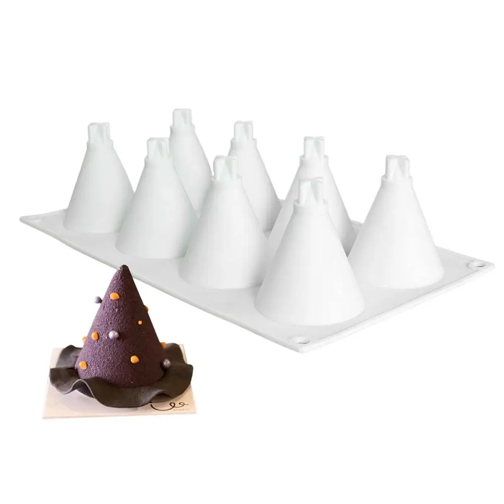 8 Cavity 3D Cone Mouse Cake Silicone Mold Chocolate Pudding Truffle Dessert Baking Mold Cake Decorating Tools Bakeware
8 Cavity 3D Cone Mouse Cake Silicone Mold Chocolate Pudding Truffle Dessert Baking Mold Cake Decorating Tools Bakeware