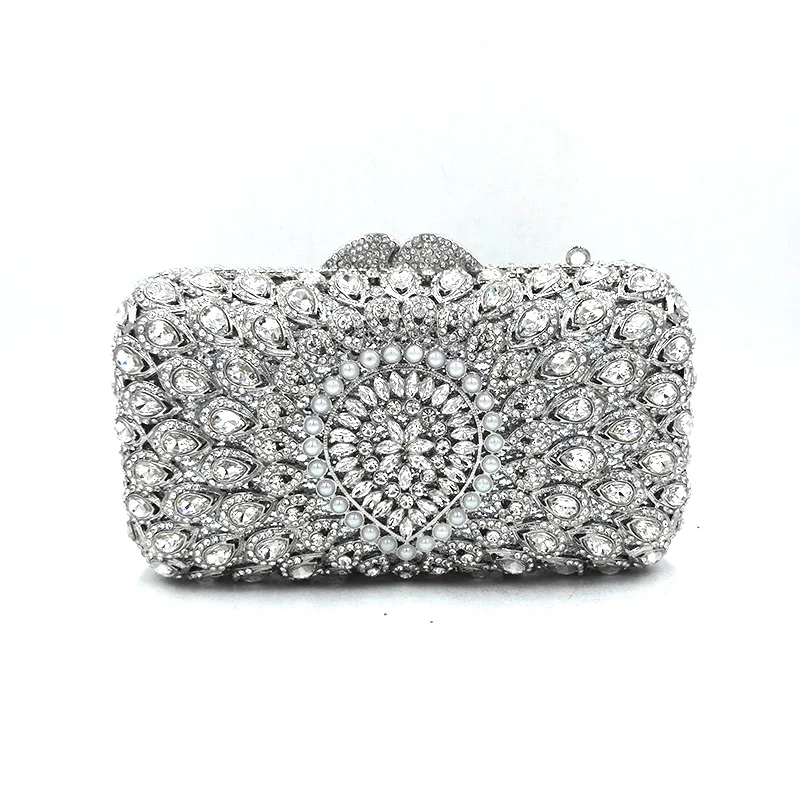 Silver Multicolored Women Hollow Out Dinner Clutch Bag Floral Vintage Wedding Bridal Crystal Evening Purse Party Diamond Handbag
Silver Multicolored Women Hollow Out Dinner Clutch Bag Floral Vintage Wedding Bridal Crystal Evening Purse Party Diamond Handbag