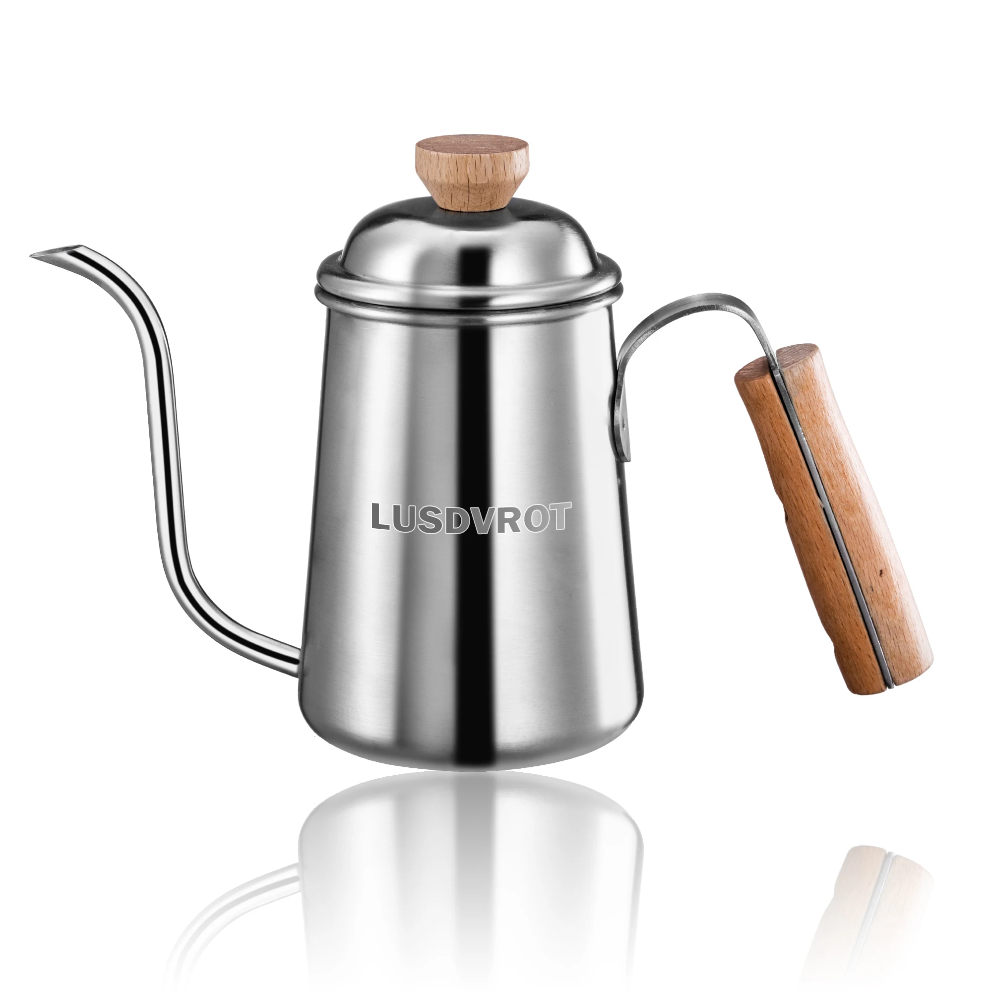 Stainless Steel Tea Coffee Kettle with Wooden Handle,Non Stick Gooseneck Thin Spout Pour Over Coffee Pot,Works on Stove
Stainless Steel Tea Coffee Kettle with Wooden Handle,Non Stick Gooseneck Thin Spout Pour Over Coffee Pot,Works on Stove