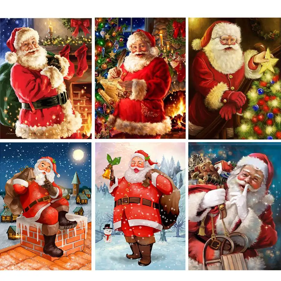 5D Diamond Painting Santa Claus Cartoon Christmas Pictures Full Round/Square Mosaic Diamond Embroidery Christmas Decor For Home
5D Diamond Painting Santa Claus Cartoon Christmas Pictures Full Round/Square Mosaic Diamond Embroidery Christmas Decor For Home