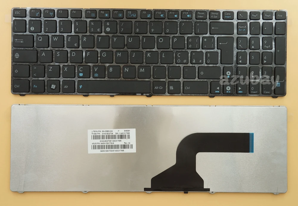 Итальянская клавиатура для Asus 04GNV32KIT00-3 04GNV32KIT00-6 0KN0-E02IT03 0KN0-E02IT06 9Z.N2J82.A0E SG-32900-2IA SN5091
Итальянская клавиатура для Asus 04GNV32KIT00-3 04GNV32KIT00-6 0KN0-E02IT03 0KN0-E02IT06 9Z.N2J82.A0E SG-32900-2IA SN5091