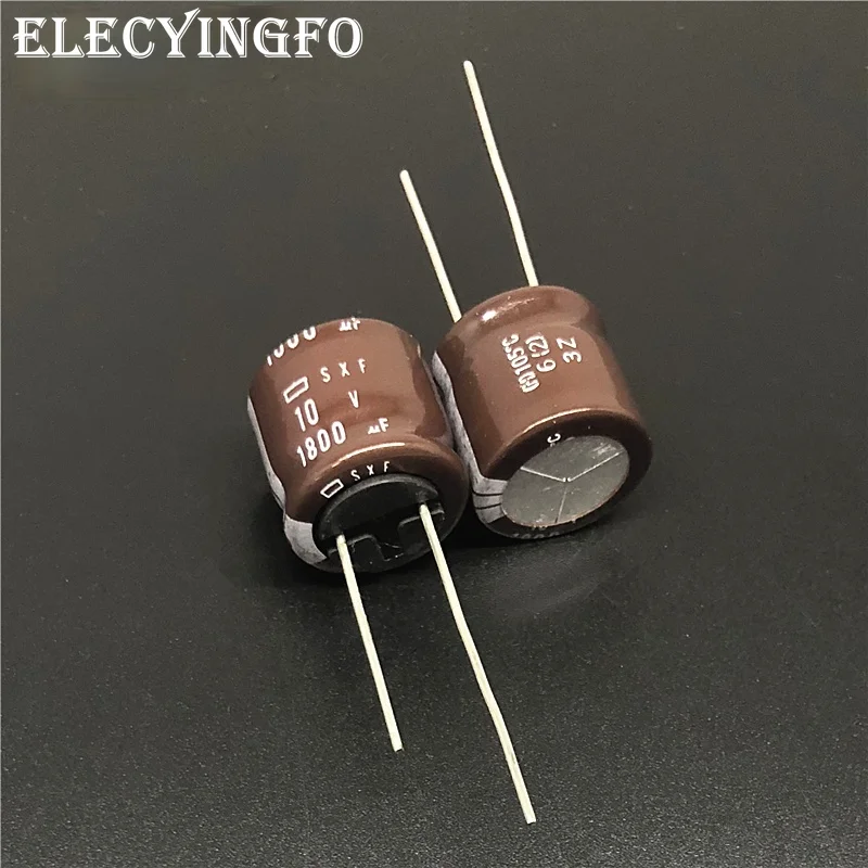 

10pcs/Lot 1800uF 10V1800UF NCC SXF Series 16x15mm Low impedance long life 10V1800uF Power supply Capacitor Strong Feet