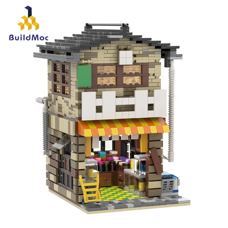 BuildMoc City Street View Japanese Store Architecture Expert House Modular Building Blocks Bricks Moc Kids Toys Gifts
BuildMoc City Street View Japanese Store Architecture Expert House Modular Building Blocks Bricks Moc Kids Toys Gifts