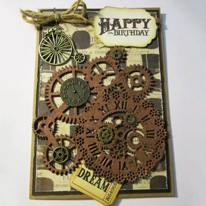 Steampunk Dies Gear Craft Die Metal Cutting Dies Cut for DIY Paper Card making Scrapbooking C5AC
Steampunk Dies Gear Craft Die Metal Cutting Dies Cut for DIY Paper Card making Scrapbooking C5AC