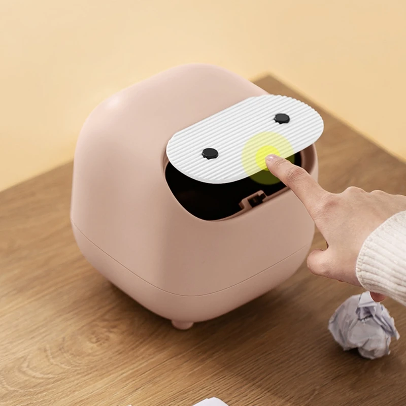 Creative Mini Cute Waste Bin Desktop Small Trash Can With Lid Garbage Organizer Detachable Press-type Cover Desk Storage Bucket
Creative Mini Cute Waste Bin Desktop Small Trash Can With Lid Garbage Organizer Detachable Press-type Cover Desk Storage Bucket