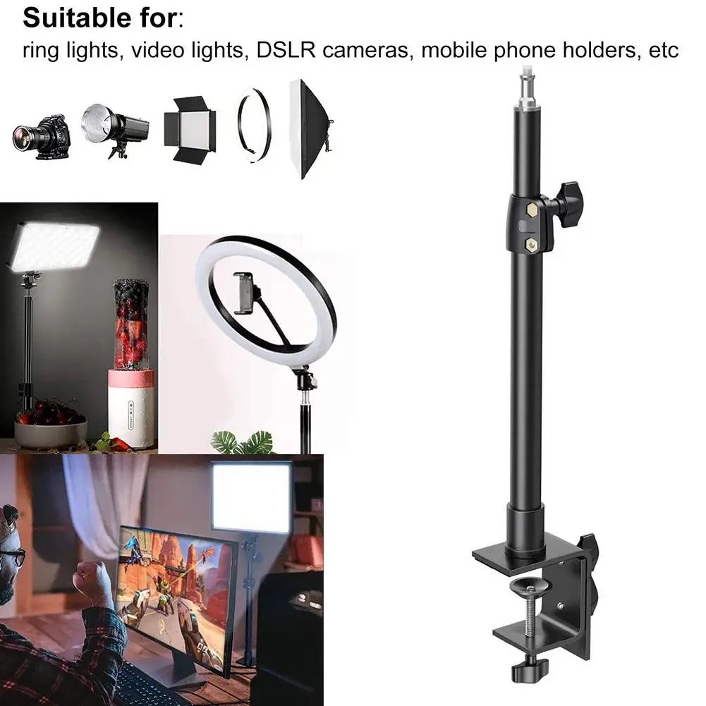 Adjustable Desk Mount Light Stand Mobile Phone Stand For Live Broadcast Photography Adjustable 12.9-22inch C Clamp Mount Stand
Adjustable Desk Mount Light Stand Mobile Phone Stand For Live Broadcast Photography Adjustable 12.9-22inch C Clamp Mount Stand