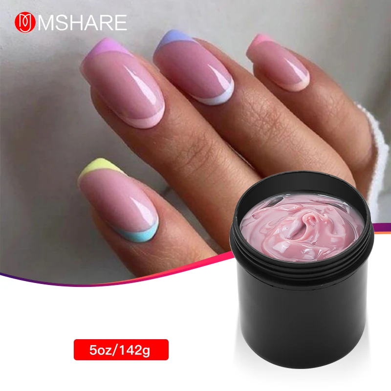 MSHARE 142g Jelly Gel Rubber Cream For Nail Extension Medium Soft Cover Pink White Fast Extending UV Nail Hard Gels
MSHARE 142g Jelly Gel Rubber Cream For Nail Extension Medium Soft Cover Pink White Fast Extending UV Nail Hard Gels