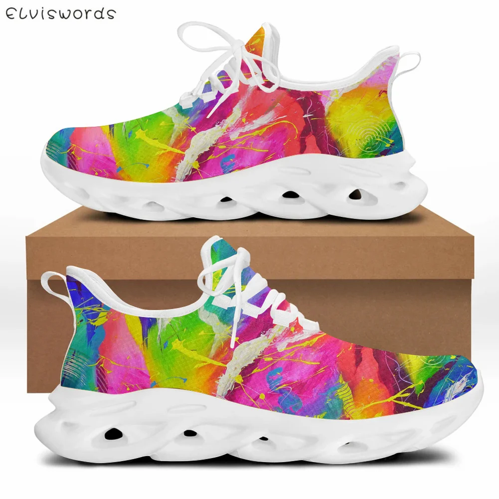 ELVISWORDS Women's Fashion White Flex Control Sneaker Colorful Brand Design Lace-up Walking Shoes Girls Leisure Outdoor Footwear
ELVISWORDS Women's Fashion White Flex Control Sneaker Colorful Brand Design Lace-up Walking Shoes Girls Leisure Outdoor Footwear