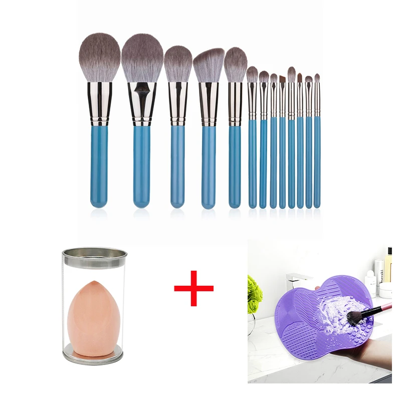 13pcs/set Blue Professional Makeup Plastic Brushes For Eyeshadow Eyebrow Eyeliner Lip Foundation Cosmetic Make Up Brush Tools
13pcs/set Blue Professional Makeup Plastic Brushes For Eyeshadow Eyebrow Eyeliner Lip Foundation Cosmetic Make Up Brush Tools