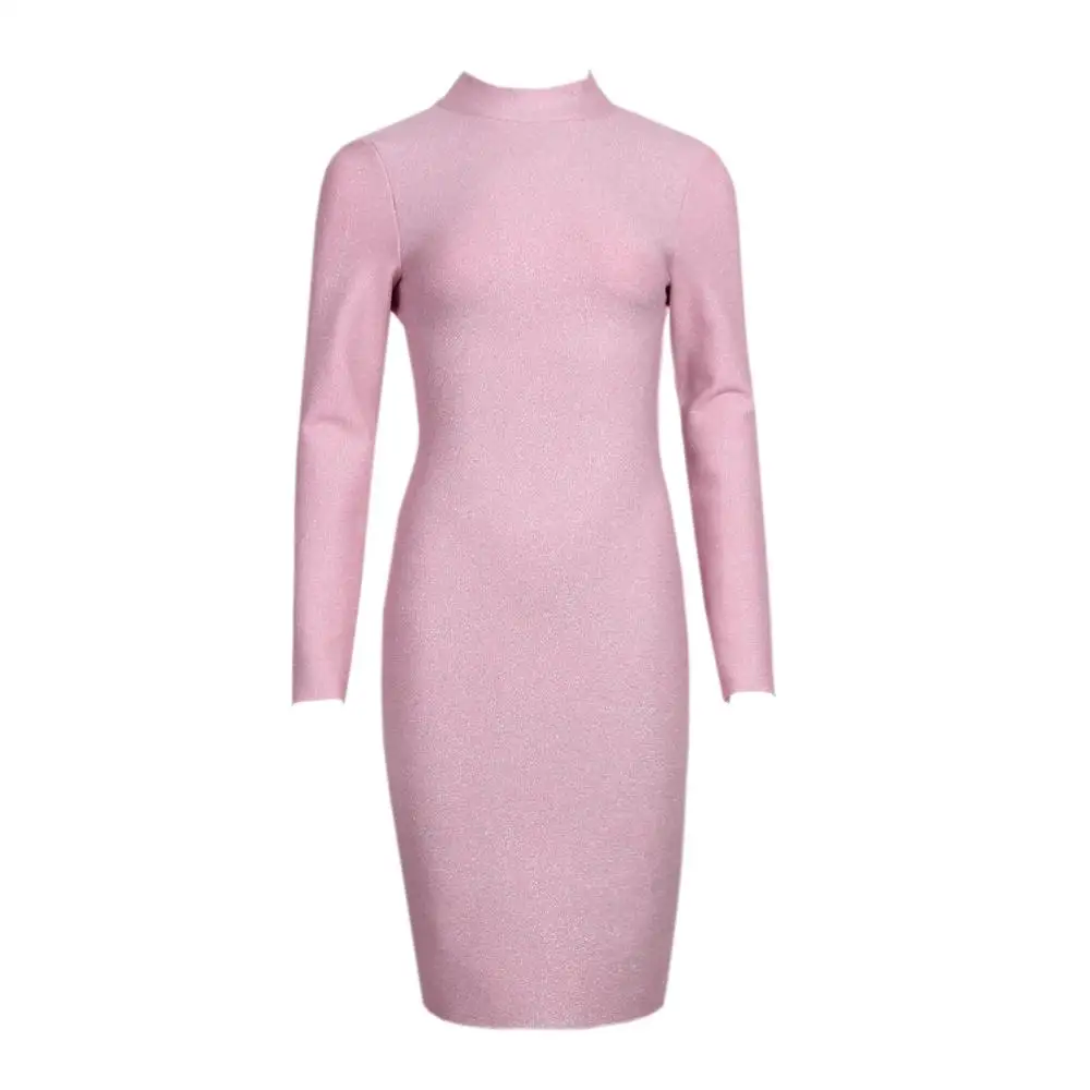 BEAUKEY 2020 Winter Long Sleeve Backless Halter Pink Bandage Dress Women Knee Length Bodycon Dress Sexy Hollow Out Vesitdos
BEAUKEY 2020 Winter Long Sleeve Backless Halter Pink Bandage Dress Women Knee Length Bodycon Dress Sexy Hollow Out Vesitdos
