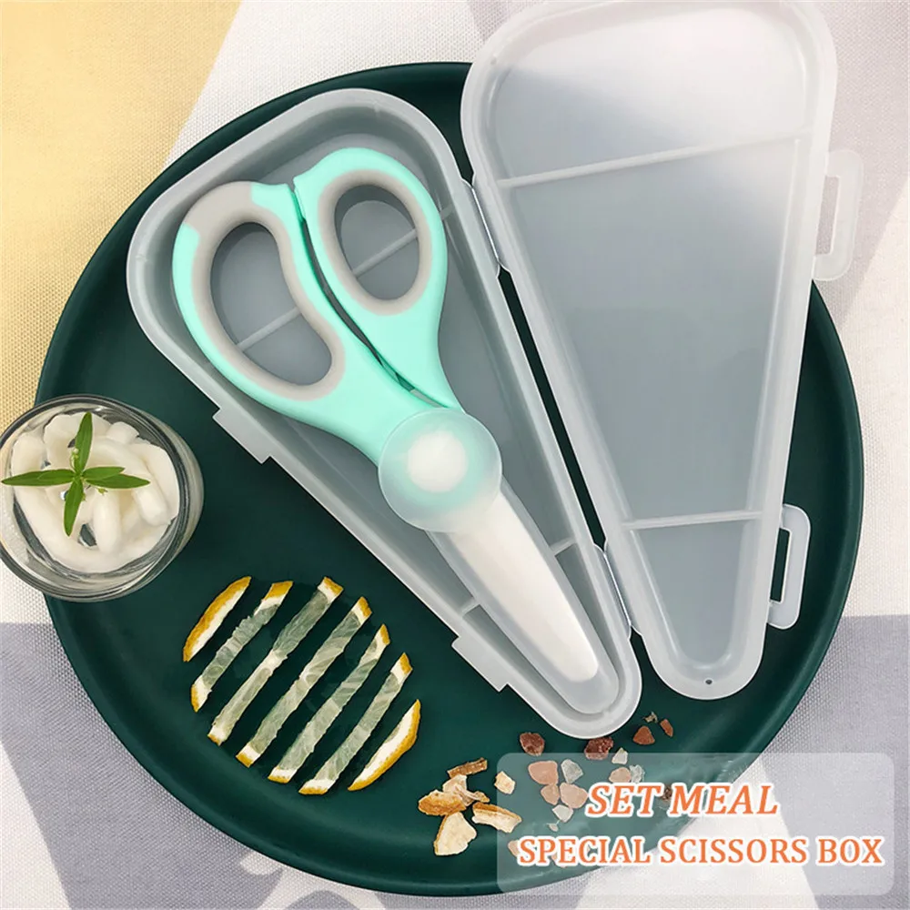 Baby Food Mills Ceramic Scissors Portable Infant Feeding Aid Scissors With Shear Case Food Scissors Baby Supplies Baby Tableware
Baby Food Mills Ceramic Scissors Portable Infant Feeding Aid Scissors With Shear Case Food Scissors Baby Supplies Baby Tableware