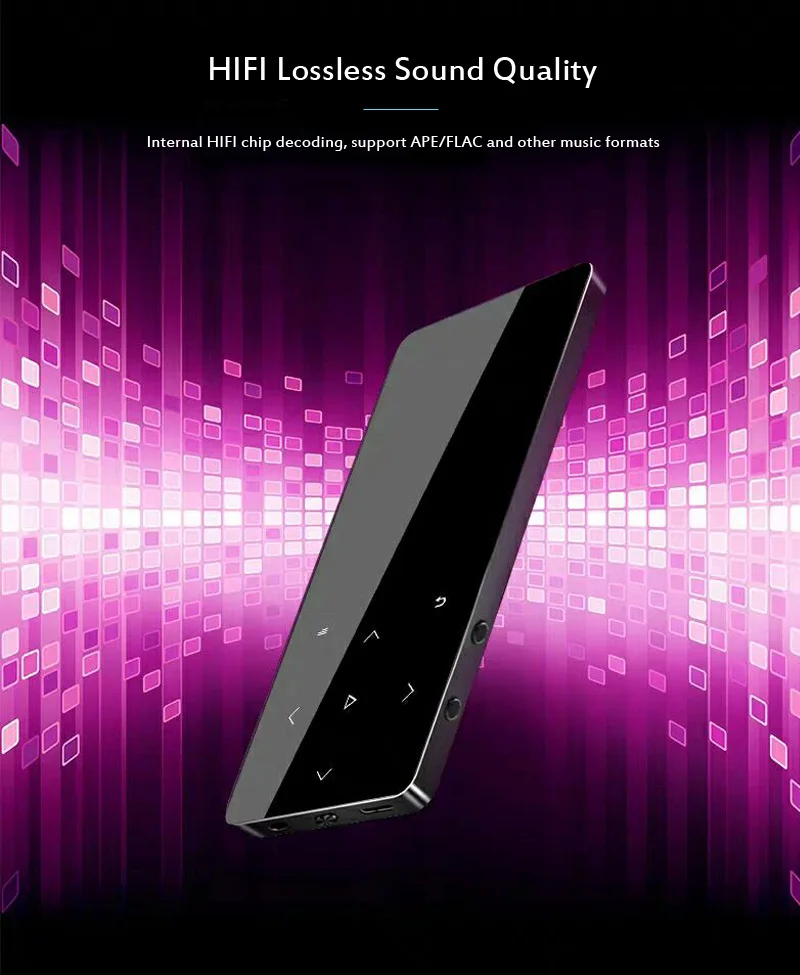 T06 Bluetooth MP3 MP4 плеер без потерь HiFi портативный с сенсорной кнопкой FM-радио