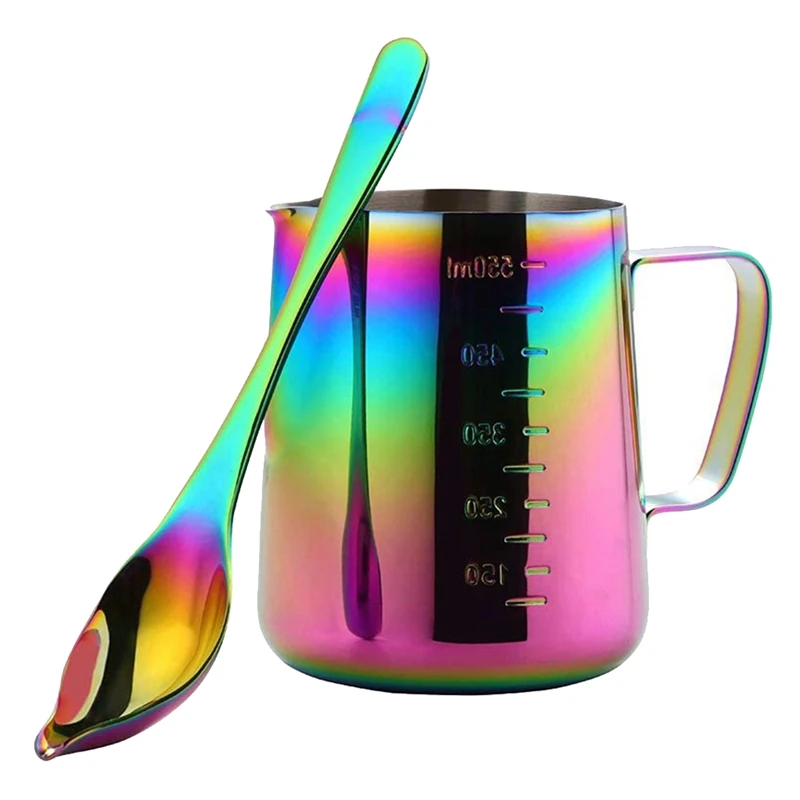 Stainless Steel Coffee Milk Frothing Cup Pitcher Jug With Scale For Coffee Latte Art Milk Jugs With Decorating Pen
Stainless Steel Coffee Milk Frothing Cup Pitcher Jug With Scale For Coffee Latte Art Milk Jugs With Decorating Pen