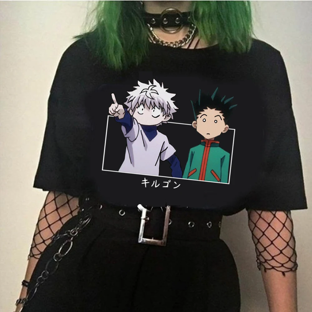 Killua and Gon Printed T-shirt Hunter X Hunter Shirt Short Sleeve Japanese Anime Funny Shirt
Killua and Gon Printed T-shirt Hunter X Hunter Shirt Short Sleeve Japanese Anime Funny Shirt