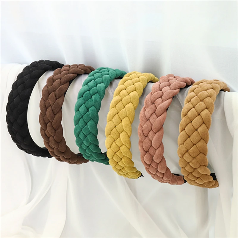 Simple Vintage Solid Color Broad-brimmed Hair Hoop Women Girls Fashion Thick Braided Headband Party Banquet Headdress
Simple Vintage Solid Color Broad-brimmed Hair Hoop Women Girls Fashion Thick Braided Headband Party Banquet Headdress