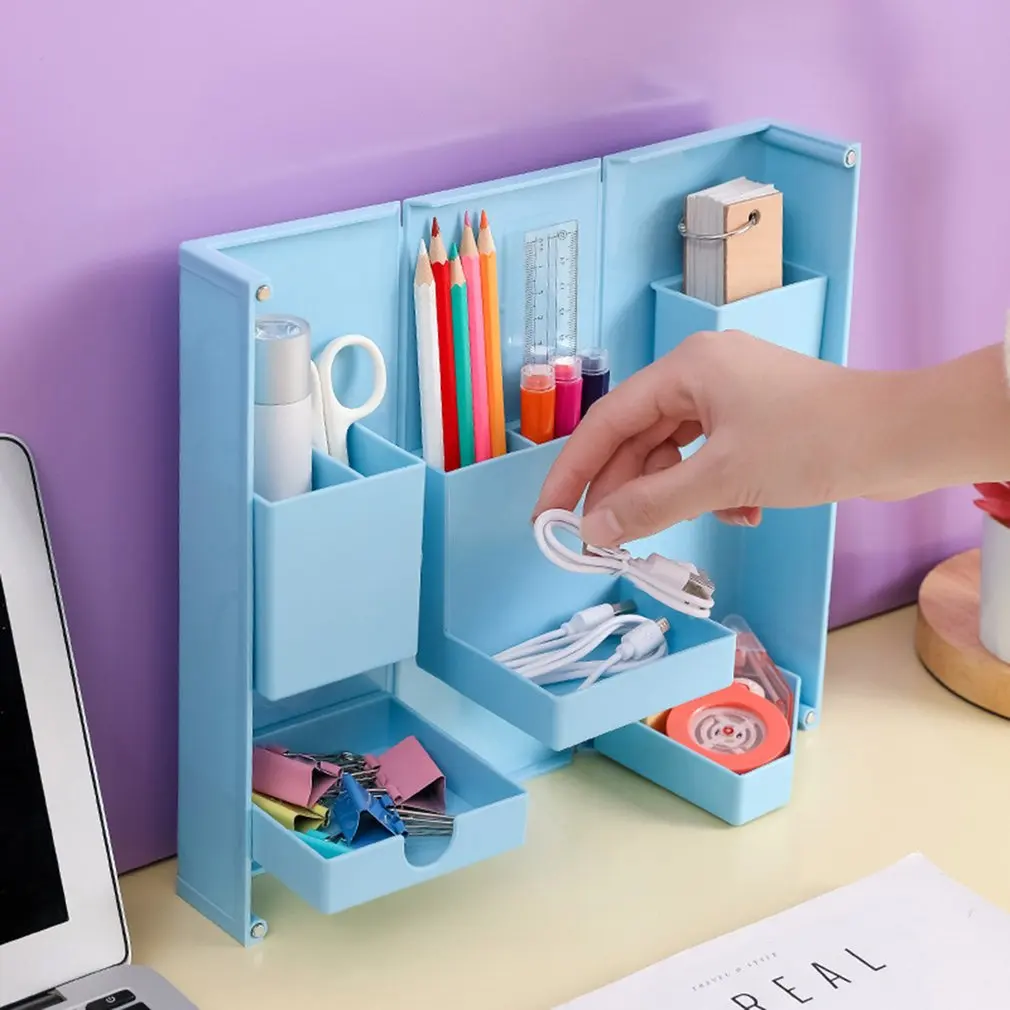 Foldable Pencil Case Magnetic Stationery Box Desktop Storage Box Cosmetics Finishing Box Office Pen Holder Storage Box
Foldable Pencil Case Magnetic Stationery Box Desktop Storage Box Cosmetics Finishing Box Office Pen Holder Storage Box