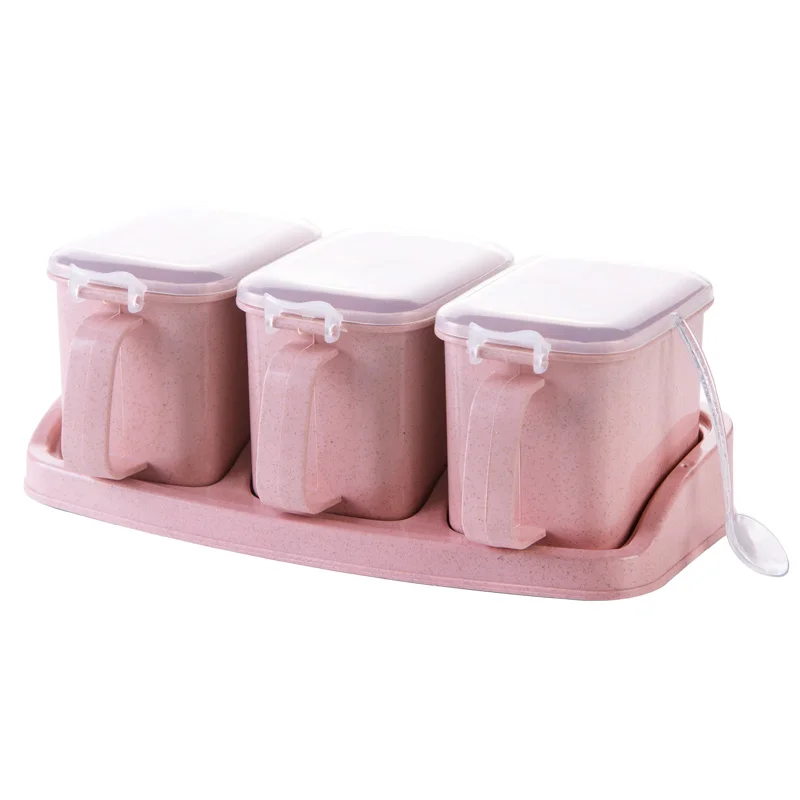 Seasoning Box Seasoning Rack Spice Pots Storage Container Condiment Jars Cruet With Cover And Spoon Kitchen tools
Seasoning Box Seasoning Rack Spice Pots Storage Container Condiment Jars Cruet With Cover And Spoon Kitchen tools