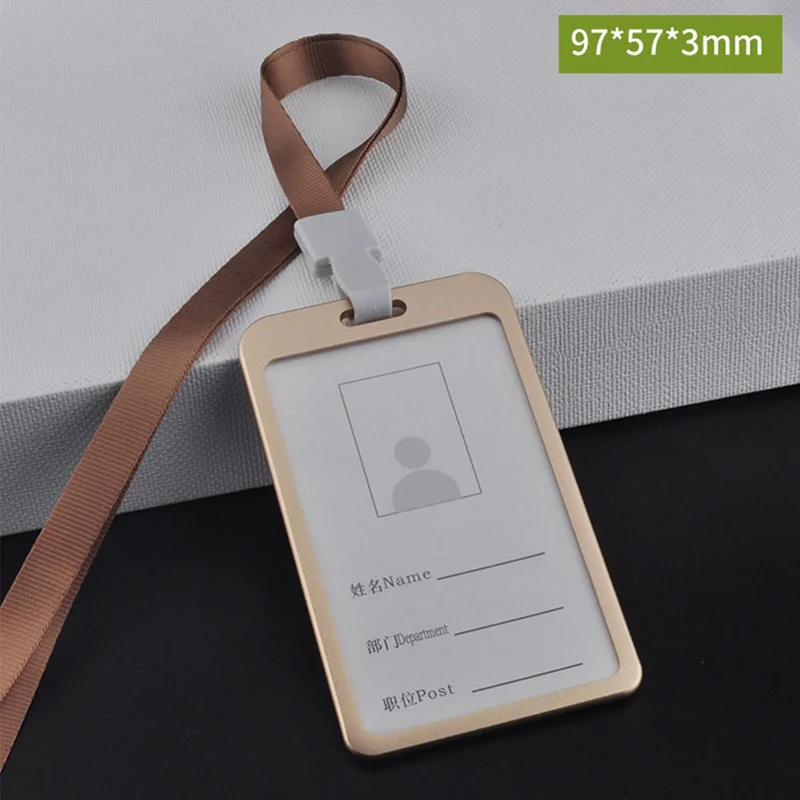 New Arrival Aluminum Alloy Metal Vertical ID Badge Holder Bank Credit Card Bus Cards Case Cover Holders Office School Stationery 
New Arrival Aluminum Alloy Metal Vertical ID Badge Holder Bank Credit Card Bus Cards Case Cover Holders Office School Stationery