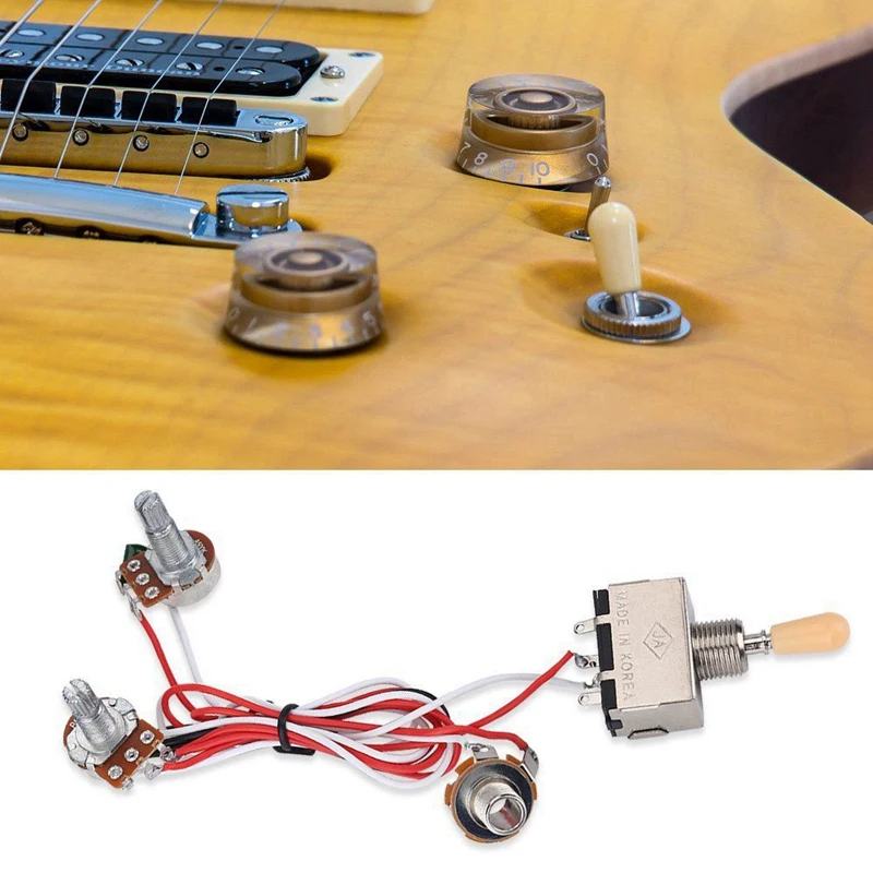 2 x End Button Strap Lock Guitar Straps Belt Buckles & 1x Guitar Wiring Harness 3Way Toggle Switch 1V1T 500K
2 x End Button Strap Lock Guitar Straps Belt Buckles & 1x Guitar Wiring Harness 3Way Toggle Switch 1V1T 500K