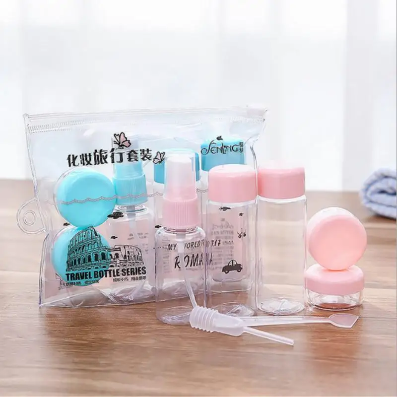 7 PCS/set Travel Cosmetic Empty Makeup Face Cream Small Portable Travel Container Bottle 3 Colors Travel Kit Accessories
7 PCS/set Travel Cosmetic Empty Makeup Face Cream Small Portable Travel Container Bottle 3 Colors Travel Kit Accessories