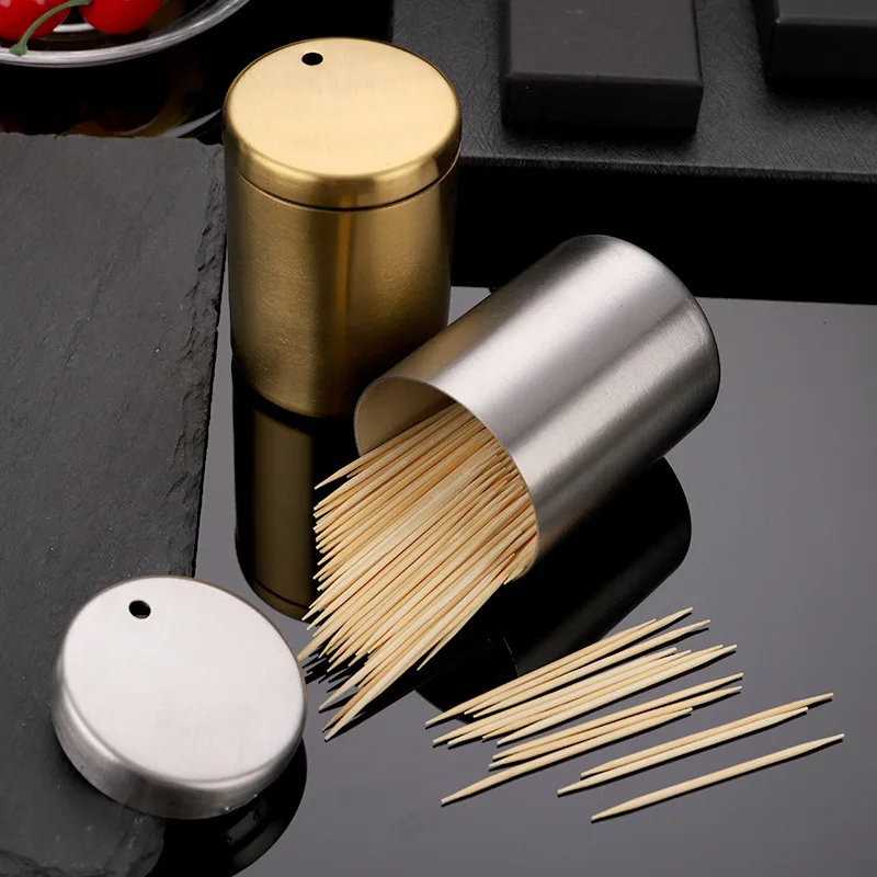 Stainless steel toothpick holder household living room fruit fork storage tube portable toothpick holder cotton swab holder
Stainless steel toothpick holder household living room fruit fork storage tube portable toothpick holder cotton swab holder