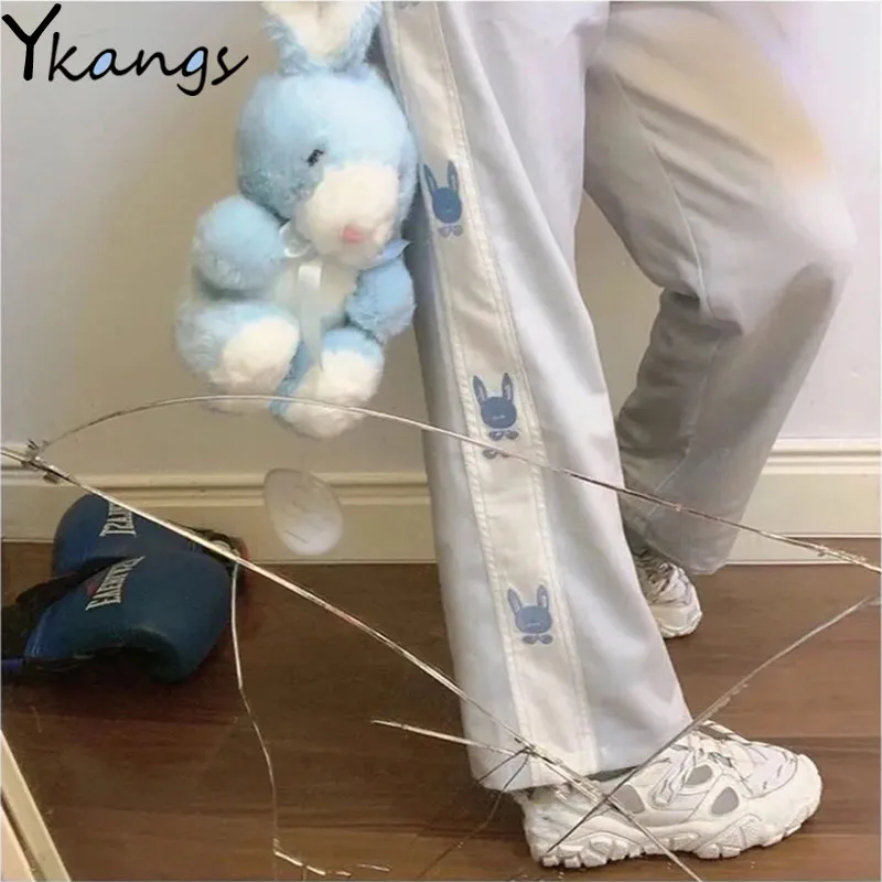 Casual Japan Korean Fashion Cartoon Print Harajuku Elastic High Waist Pants Streetwear Aesthetic Baggy Straight Wide Leg Pants
Casual Japan Korean Fashion Cartoon Print Harajuku Elastic High Waist Pants Streetwear Aesthetic Baggy Straight Wide Leg Pants