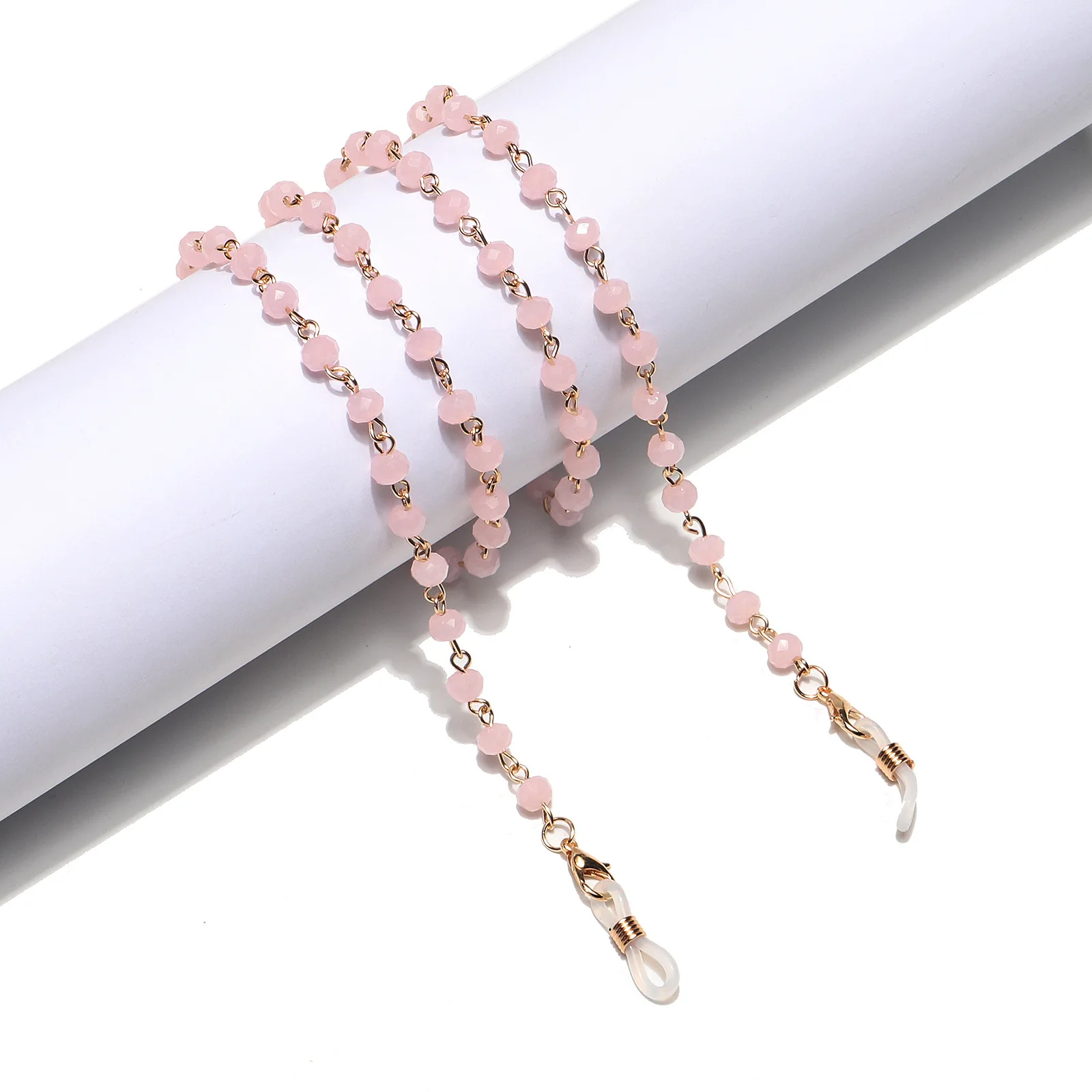 2020 Chic Pink Crystal mask chain holder landyard sunglasses chain necklace glasses accessories
2020 Chic Pink Crystal mask chain holder landyard sunglasses chain necklace glasses accessories