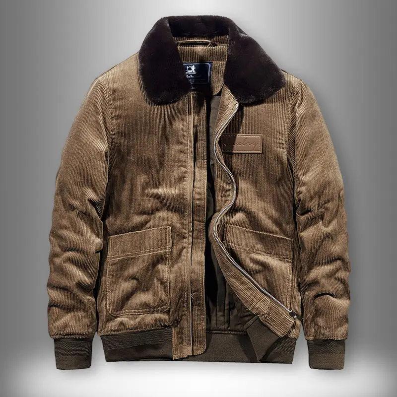 Men 's New Winter Coat Corduroy Thickened Arctic Rabbit Cashmere Fur Collar Loose Plus Size Jacket
Men 's New Winter Coat Corduroy Thickened Arctic Rabbit Cashmere Fur Collar Loose Plus Size Jacket